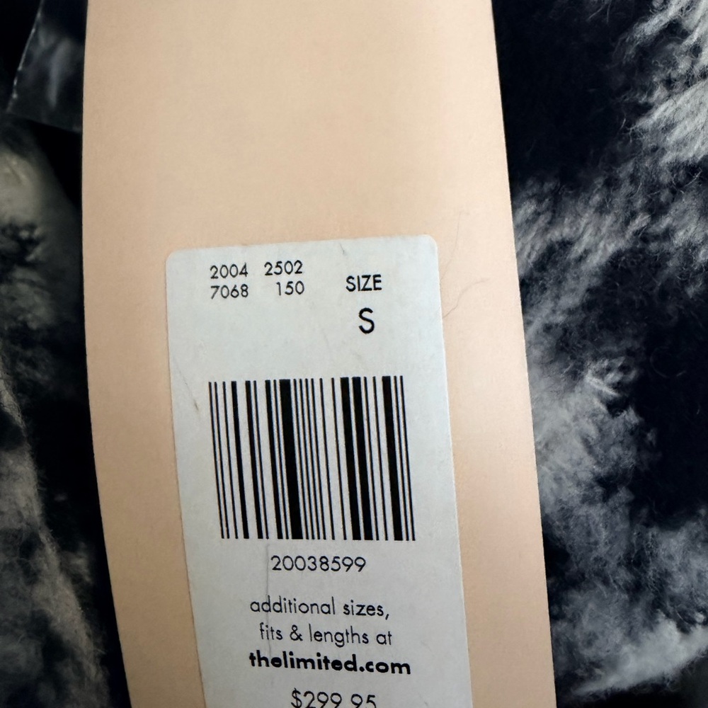 Limited NWT Houndstooth Double Breasted Coat Black White Size S - Picture 7 of 8